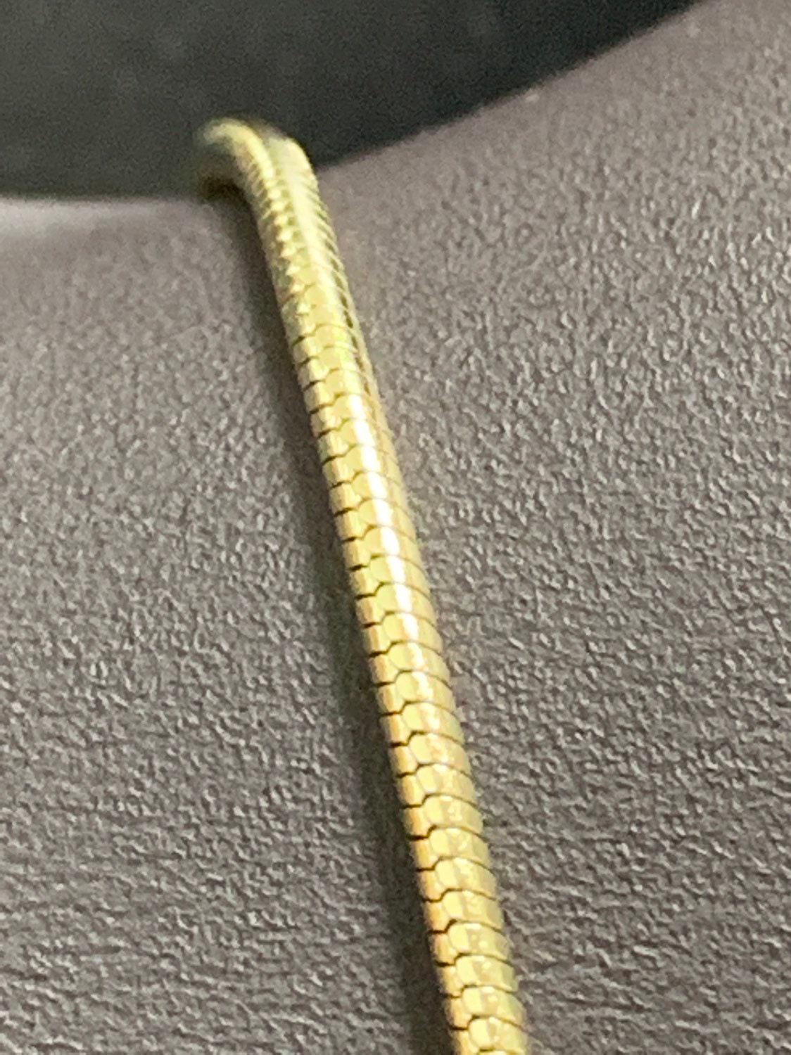 1pc 17.5'' ready to use gold cocoon necklace chain, layer snake chain dainty necklace, for pendant charm necklace making, 247