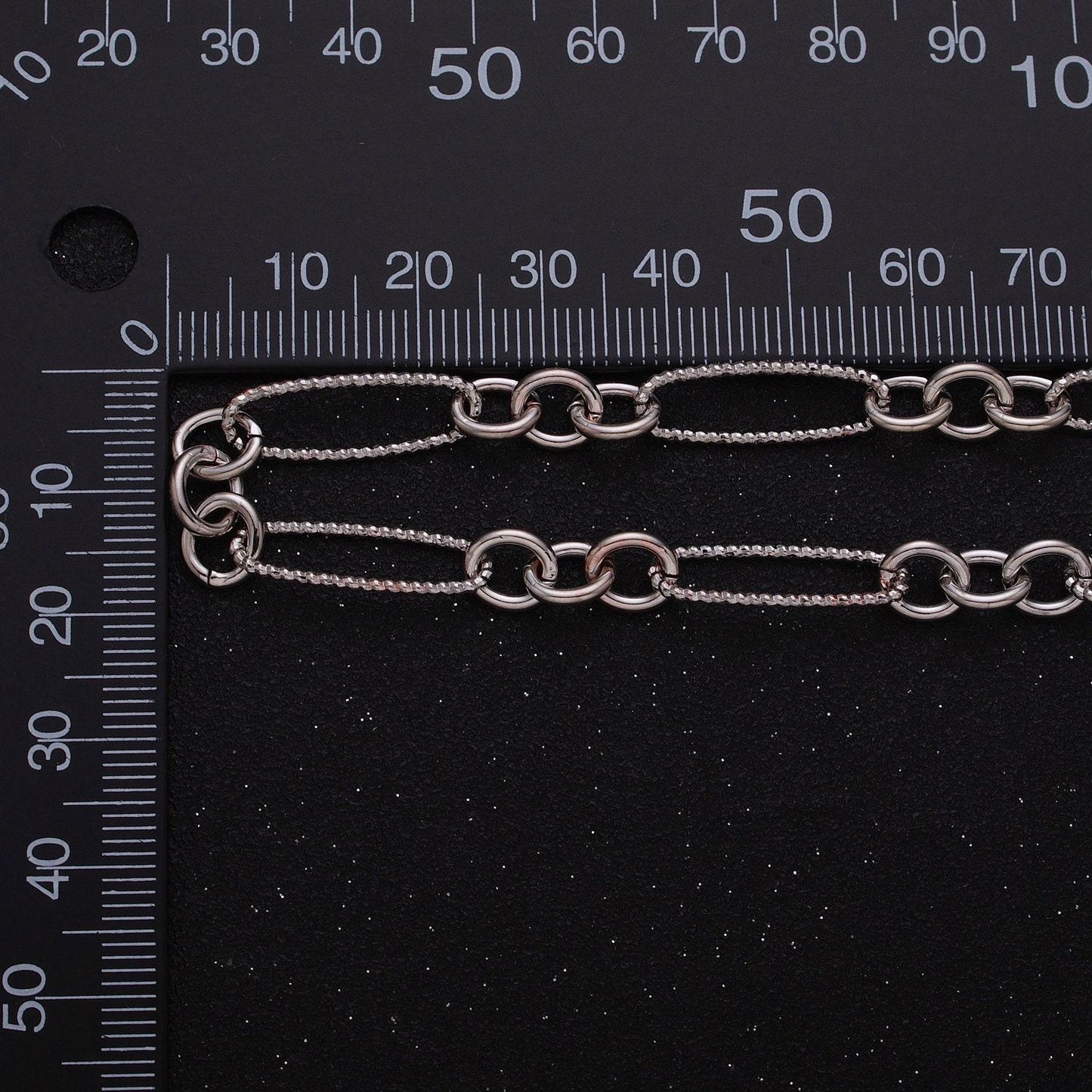 Gold oval cable stadium paperclip chain by yard, link cable rolo elongate chain wholesale bulk roll chain for jewelry making roll-1215