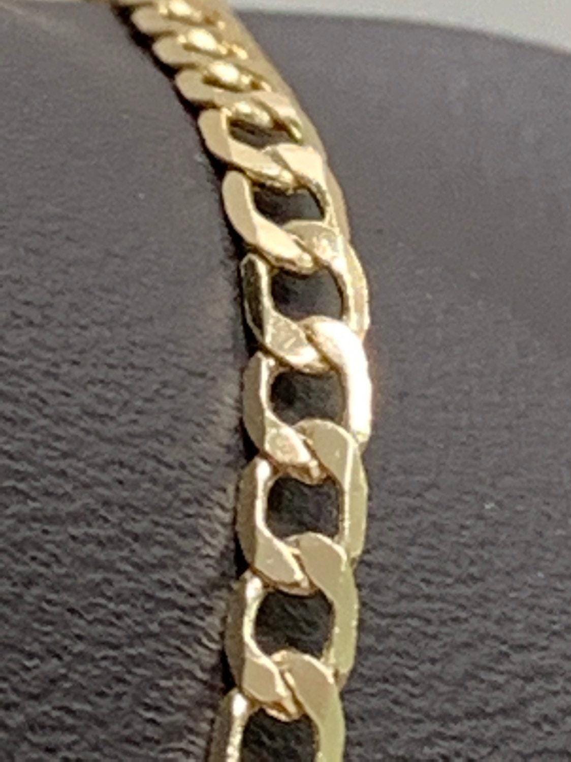 Thin gold cuban curb chain by yard, florida link chain,wholesale bulk roll chain for jewelry making, width 2.7mm,roll- 502