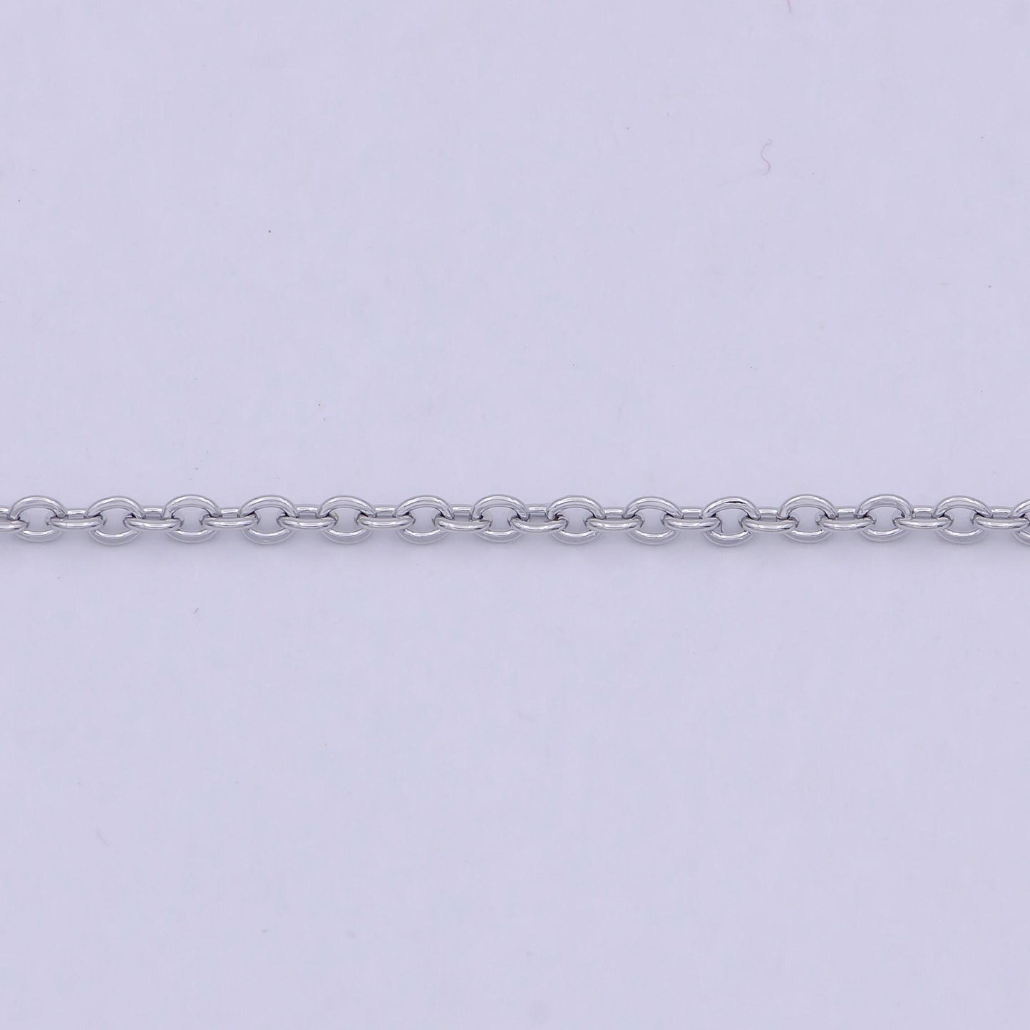 Dainty silver chain finished chain everyday chain, simple silver chain ready to wear 18.5 inch wa-794