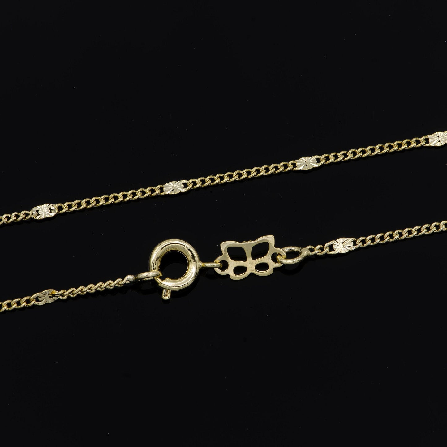 1pc 18'' ready to use 14k gold sequence rolo necklace chain, layering rolo chain necklace, for pendant charm necklace making, 958