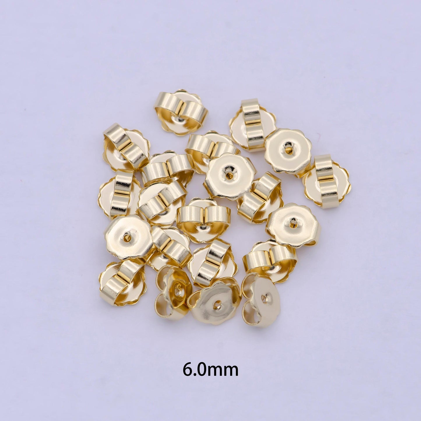 Earnuts - extra large earring backs - gold plated butterfly earring back jumbo ear nuts k-576