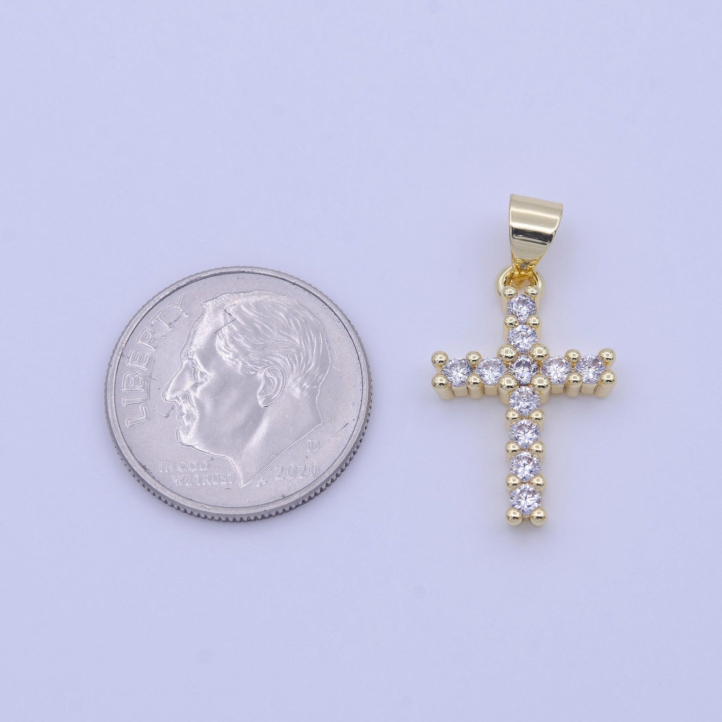 Mini cubic cross charm micro pave cross charm for bracelet necklace pendant religious necklace gold cross pendant h246