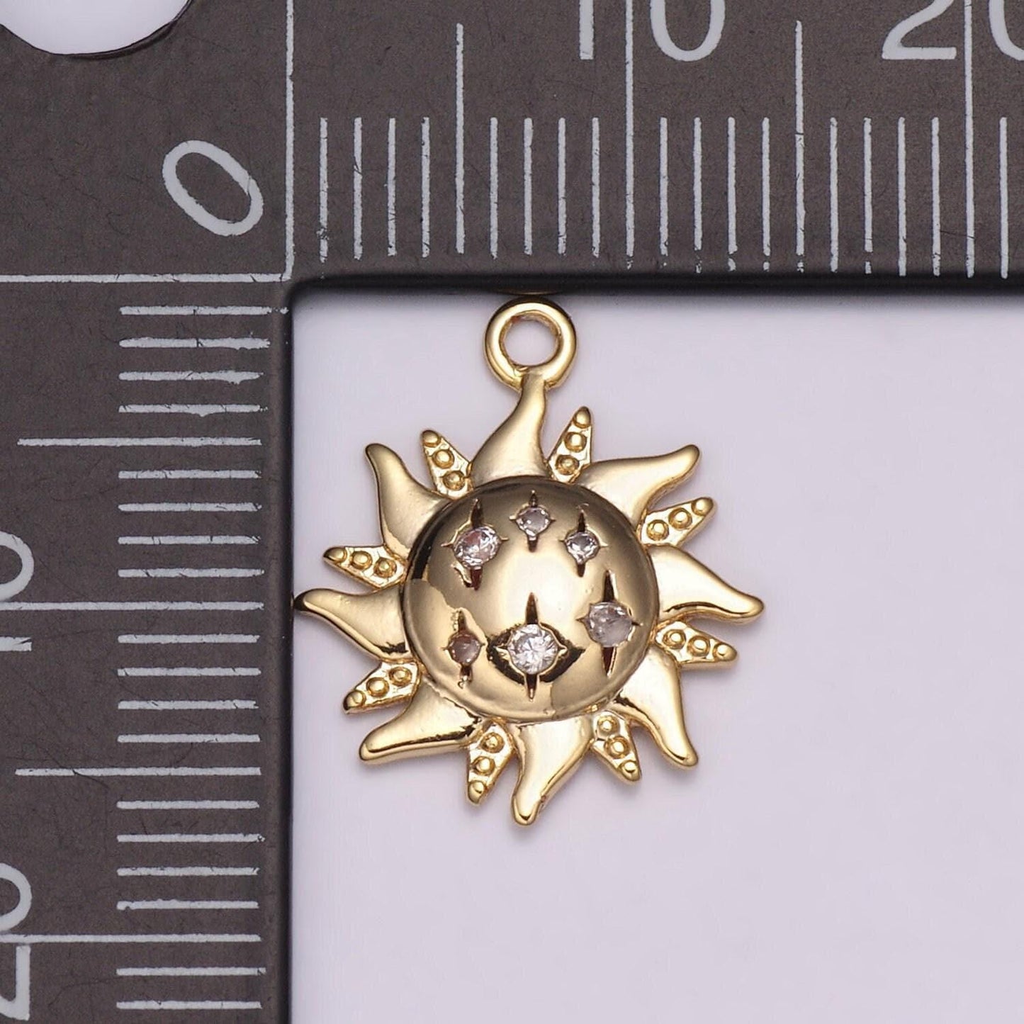 Mini gold sun charm ,sunburst charm, bohemian charms, jewelry diy, bracelet charm, sun pendant