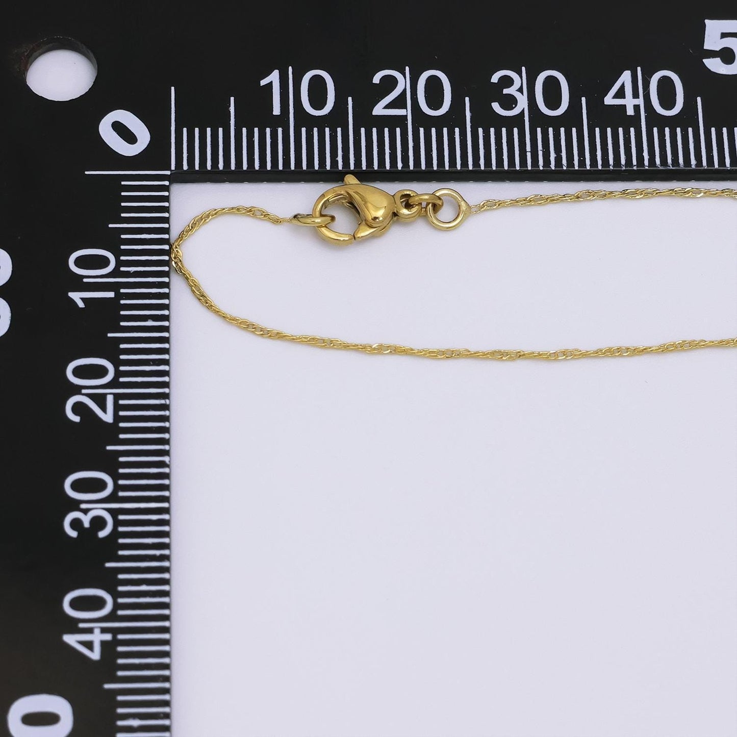 14k gold filled 1mm dainty cable chain 17.5 inch layering necklace | wa-2718