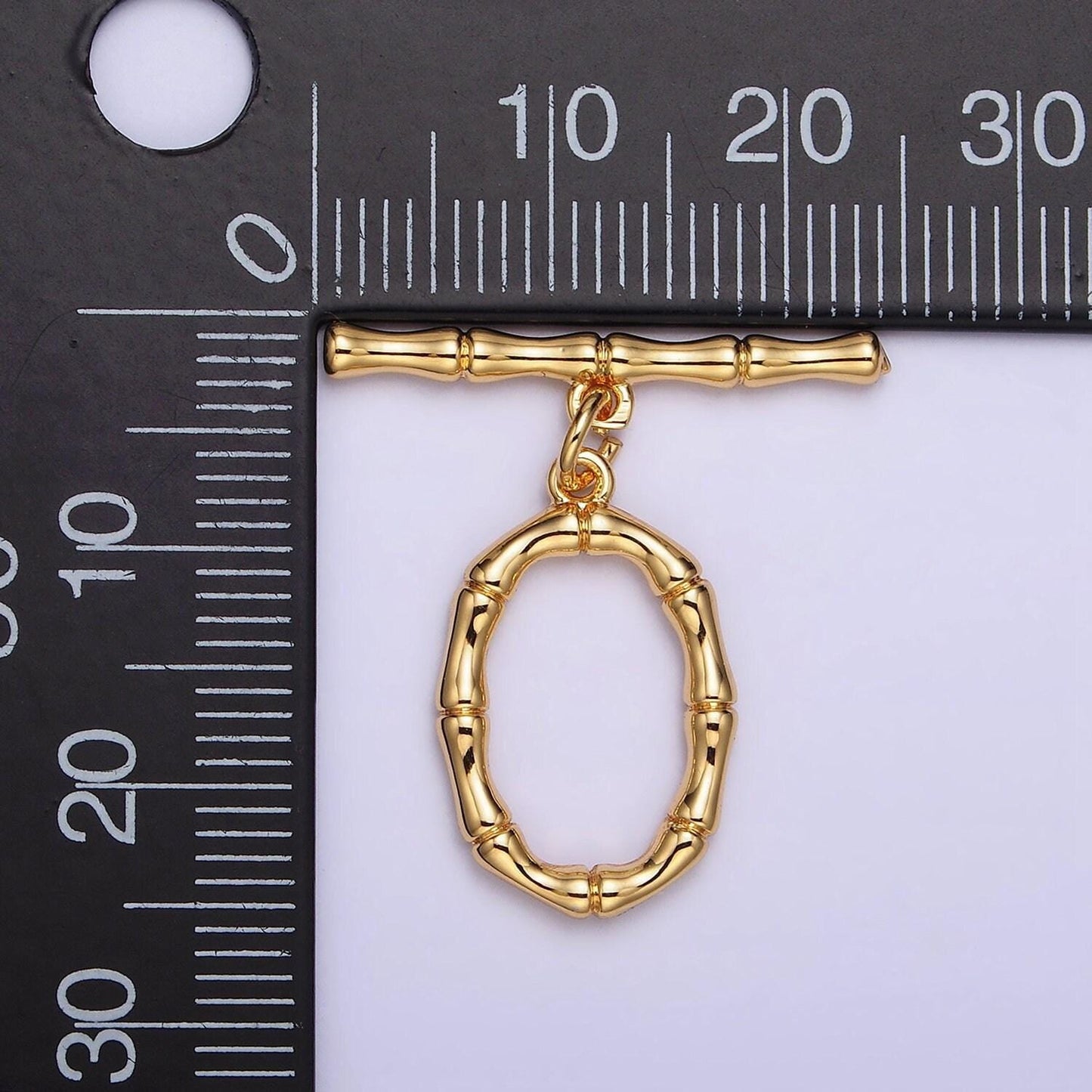 Wholesale gold toggle clasp, gold oval bamboo ot clasp fancy design ot clasp bulk supply for bracelet necklace component z449