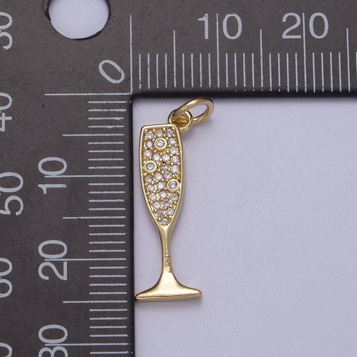 Dainty gold filled cubic glass champagne / silver bubbly sparkling wine for new year party inspired n-381 / n-382