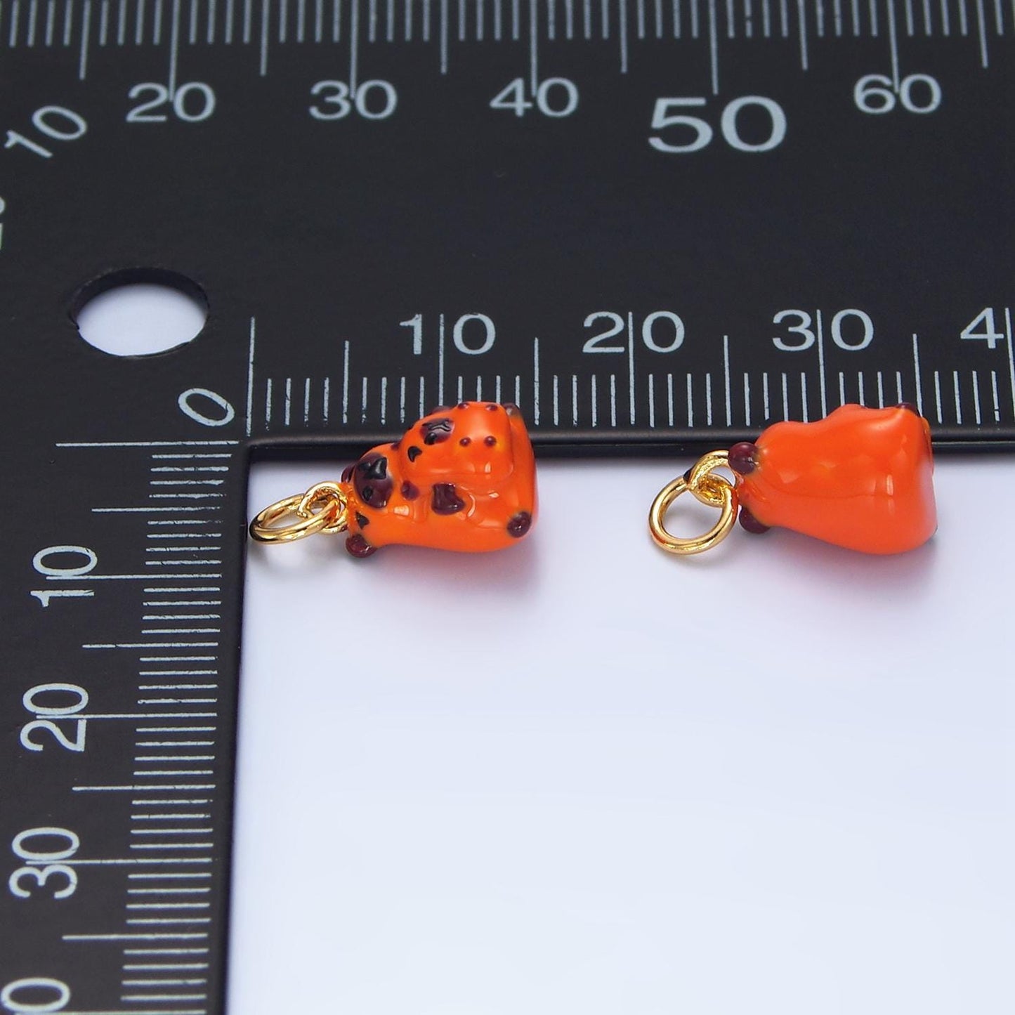 Baby capybara charms glass animal pendant diy jewelry making supply for bracelet necklace earring key chain tumbler charm x582