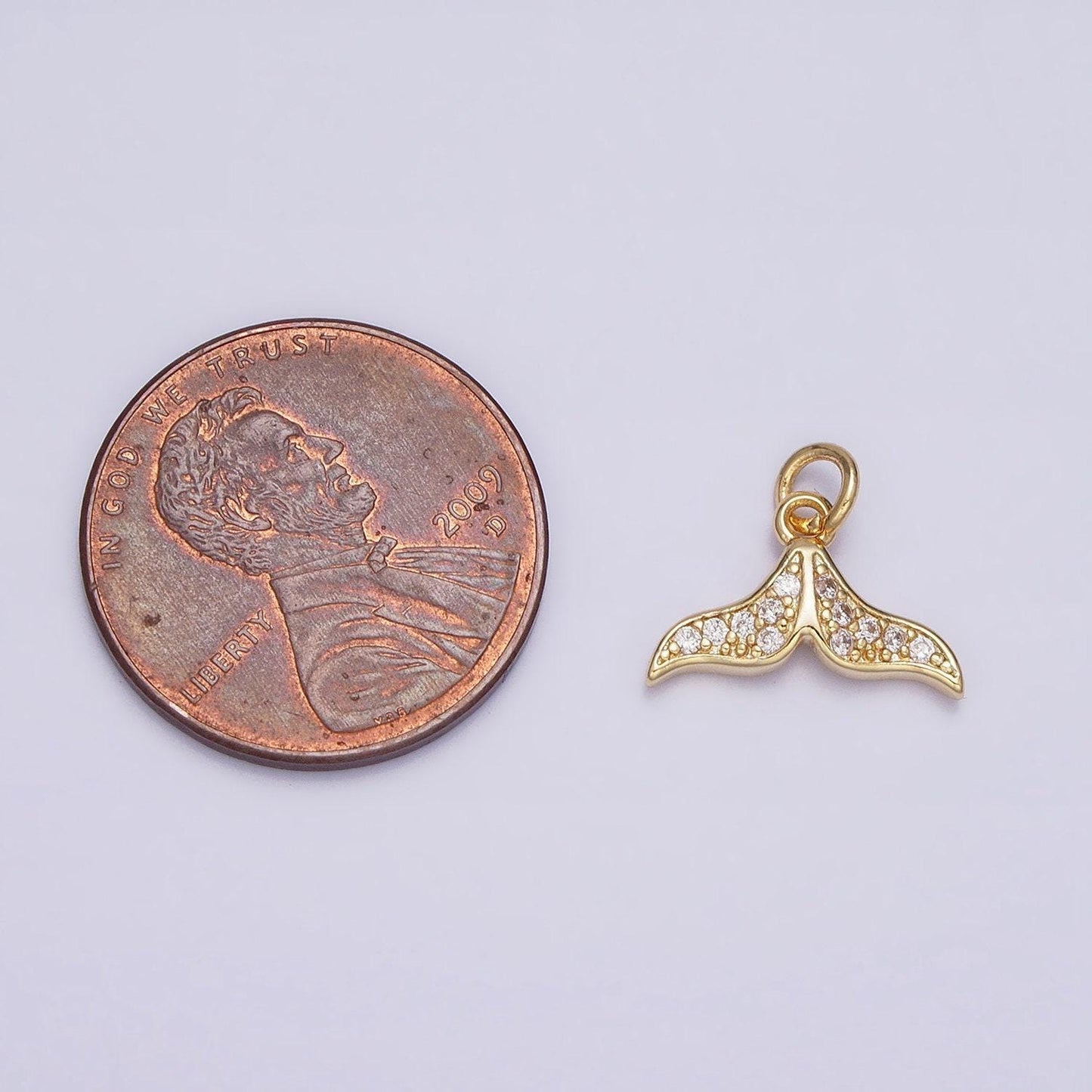 Mini 16k gold filled whale tail pendant jewelry making supplies wholesale charm kids fish animal under the water jewelry inspired ac1163
