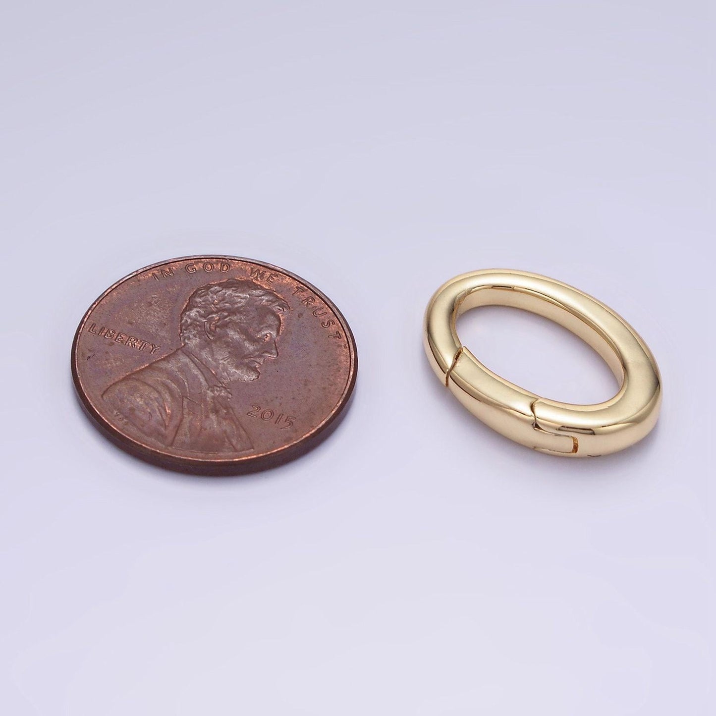 Mini gold rings spring oval spring gate ring clasp for jewelry, purse oval push gate snap hook for charm holder jewelry making z-726