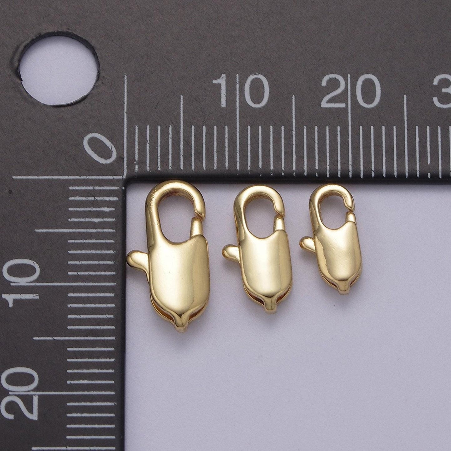 1 pc 14k gold filled rectangle lobster clasp jewelry making supplies chain findings l-638 ~ l-641