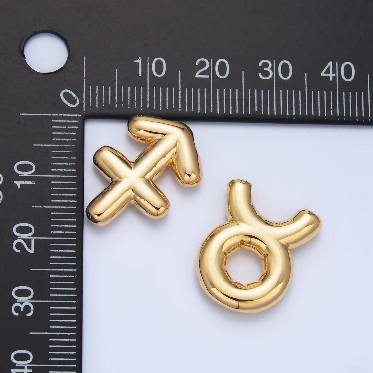 Gold zodiac charm personalized balloon astrology sign charm necklace zodiac bubble style trend fashion jewelry necklace for women a1295