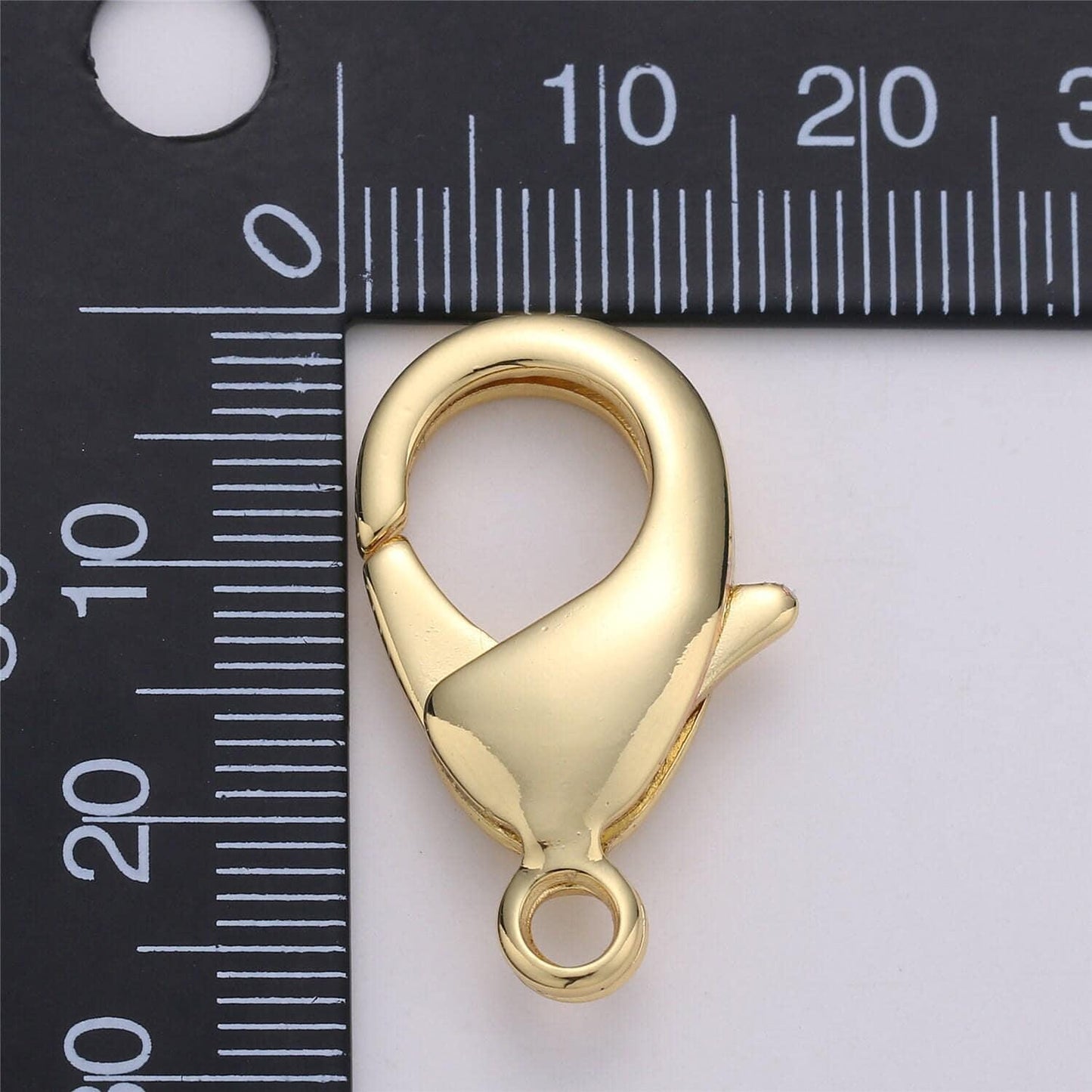 1pc wholesale lobster clasp gold , lobster claw clasp for jewelry making, size option 27mmx17mm, 23mmx14mm, 19mmx12mm