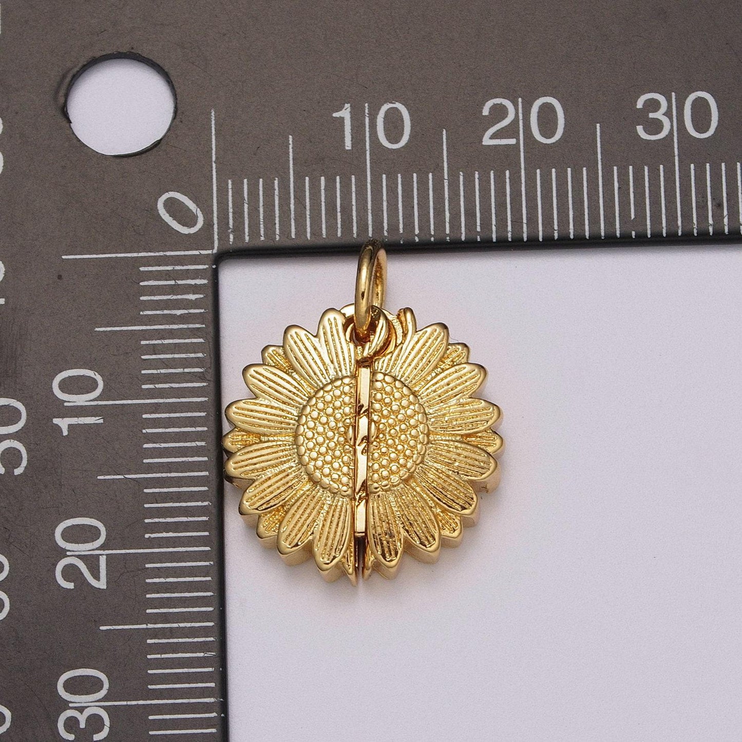 Flower locket charm necklace encouraging word pendant necklace engraved jewelry peek a boo hiden message