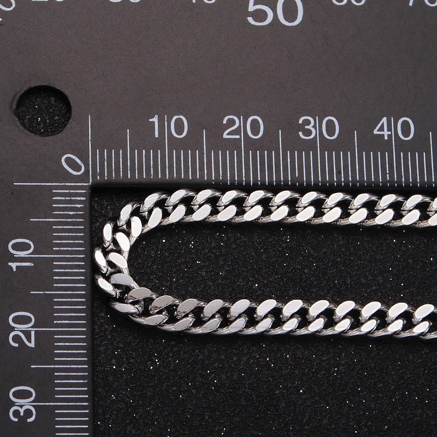 24k gold filled wholesale 4.6mm flat cuban curb statement gold/silver colored bulk roll chain by yard | roll-909, roll-910