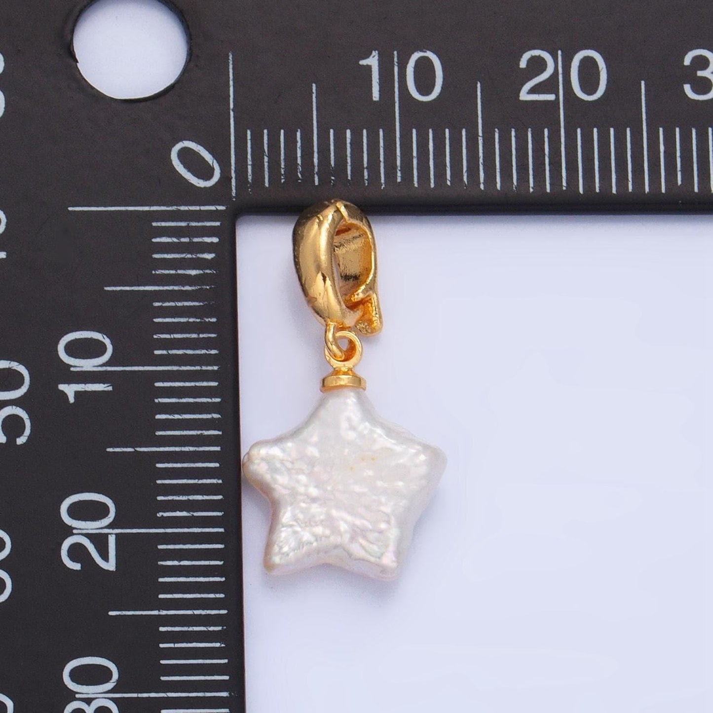 Mini star pearls charm gold white freshwater pearls for necklace bracelet earring wedding celestial jewelry making p-1919