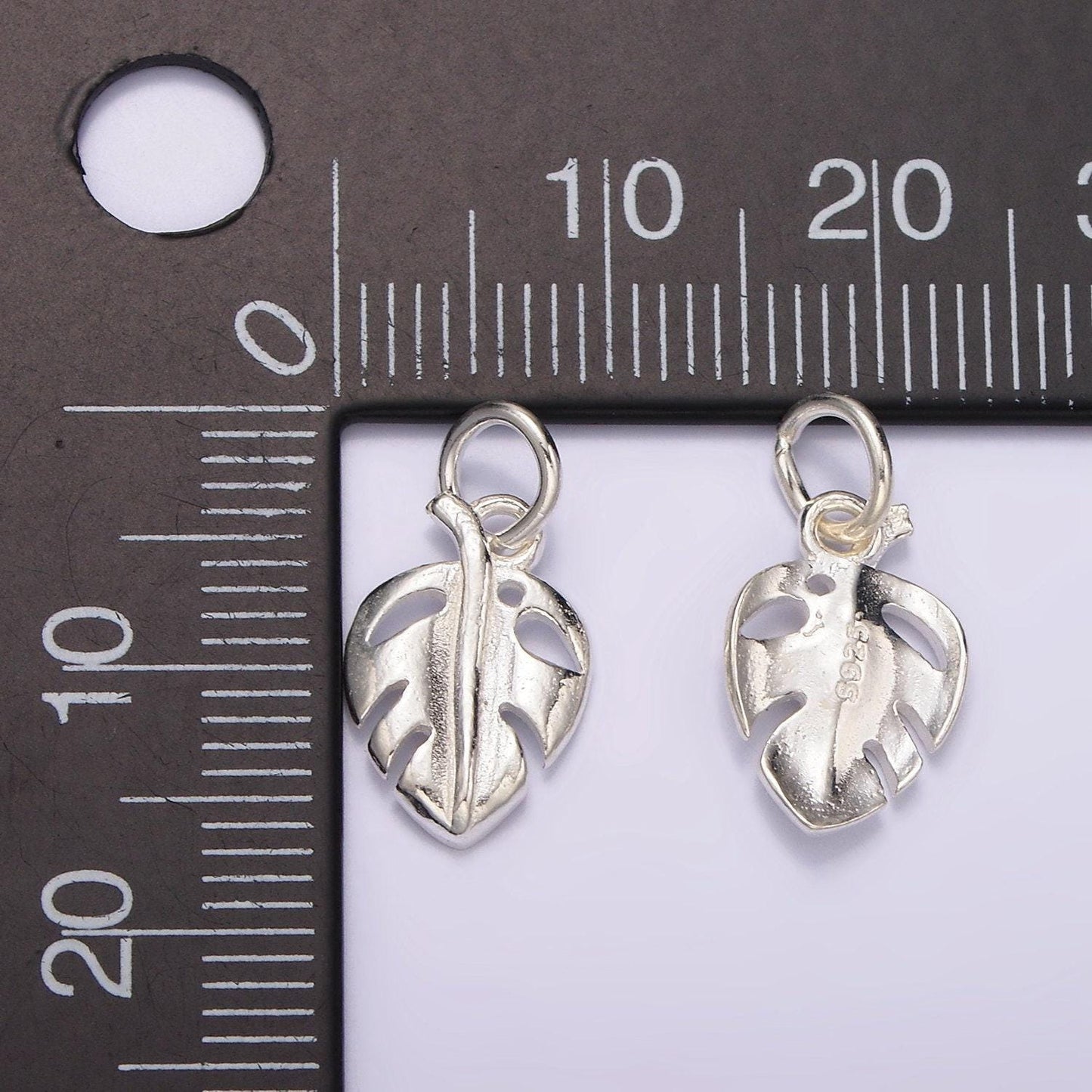S925 silver sterling monstera plant leaf for plant lovers, charm for jewelry | sl-416