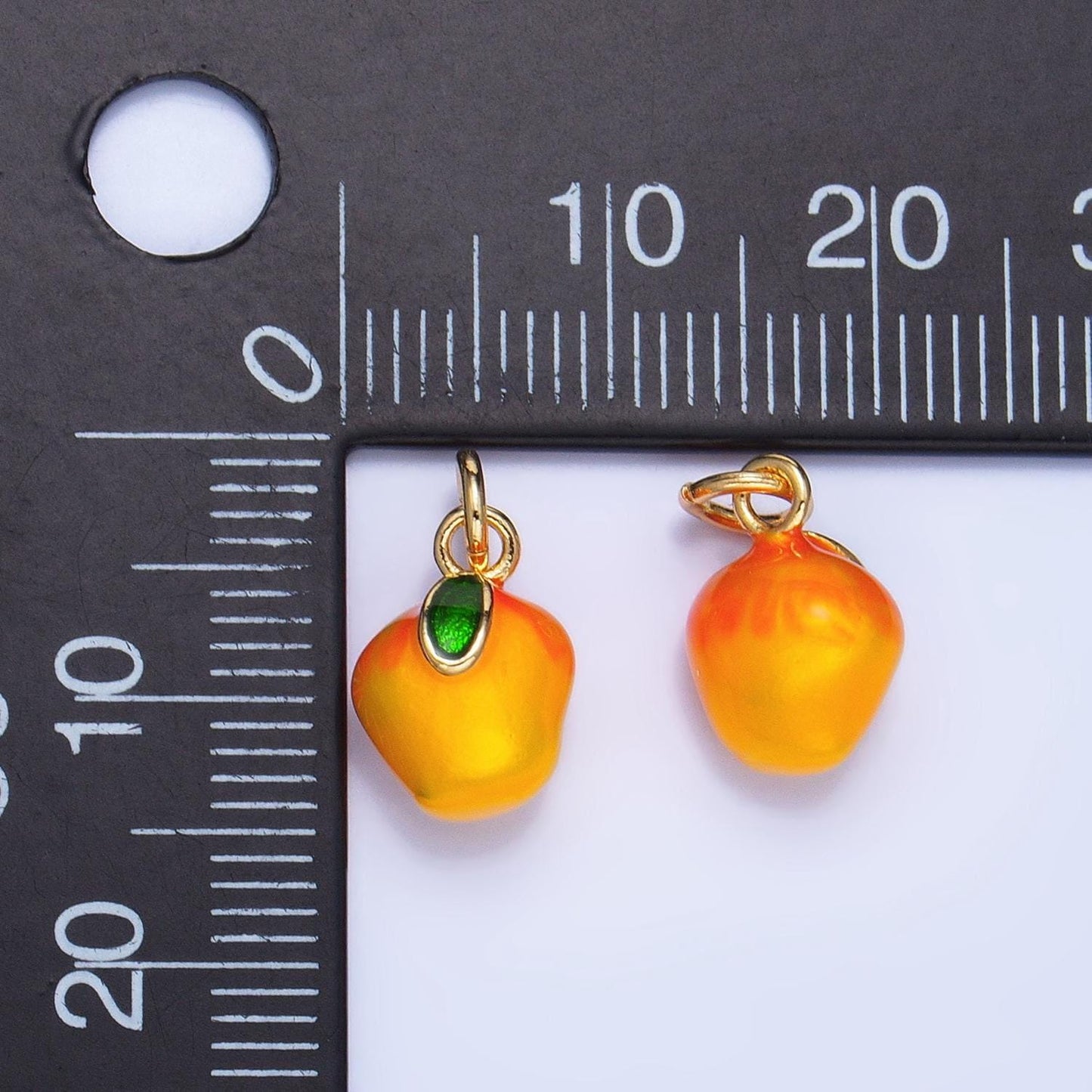 1 pcs gold fruit pendant 18k gold filled enamel banana pineapple watermelon charm diy bracelet necklace jewelry making findings supply w061