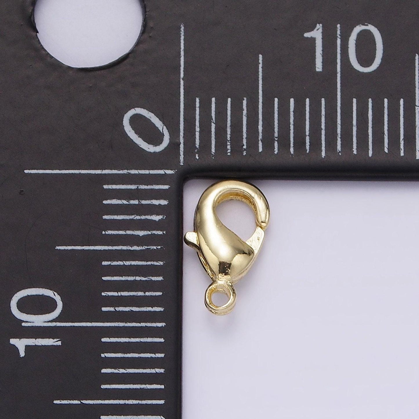 14k gold filled 9mm lobster claw clasps minimalist jewelry making findings supply | z601