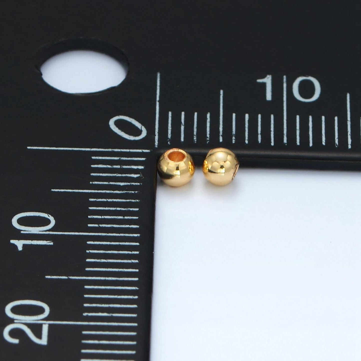 14k gold filled 5mm, 6mm minimalist gold bead spacer | b923 b924