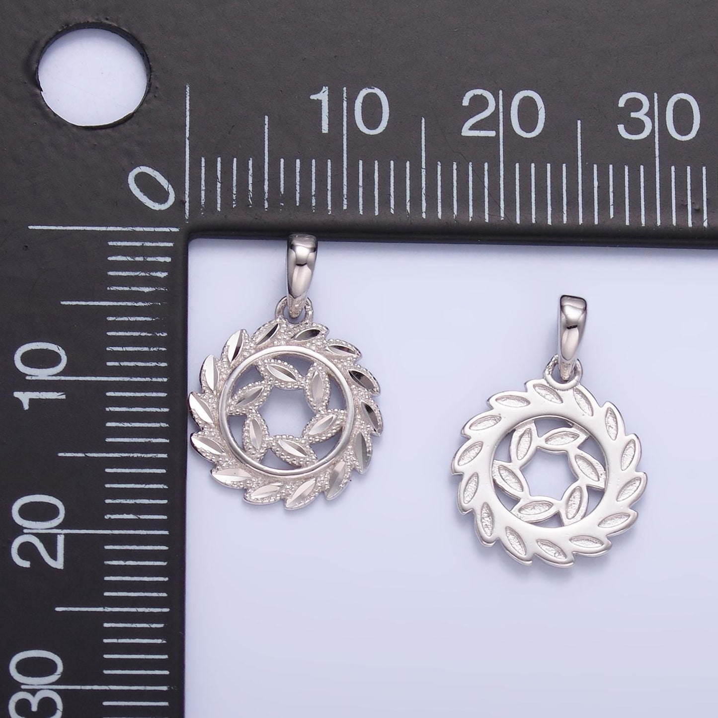 Dainty sun charm in 925 sterling silver pendant micro pave sun ray celestial jewelry sl-302