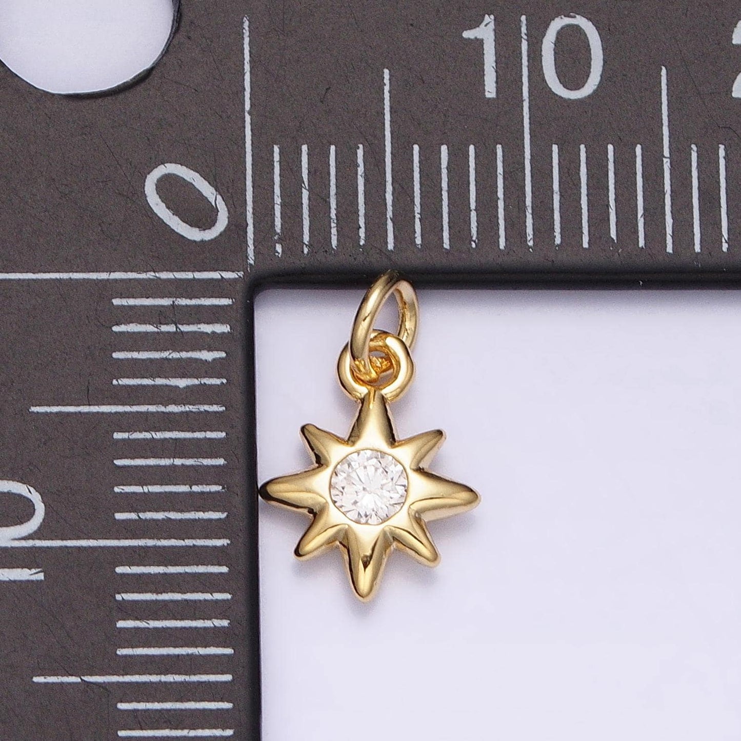 16k gold filled mini star pendant star burst celestial jewelry add-on charm | ac1166