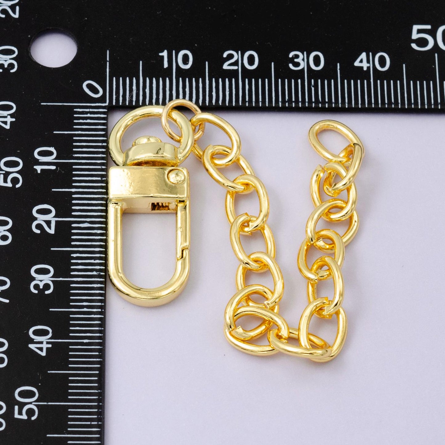 Chunky 24k Gold Filled Oval Cable chain 5 inch for Bag Charm Supply DIY Supply for Purse Charm Jewelry Making WA-2748