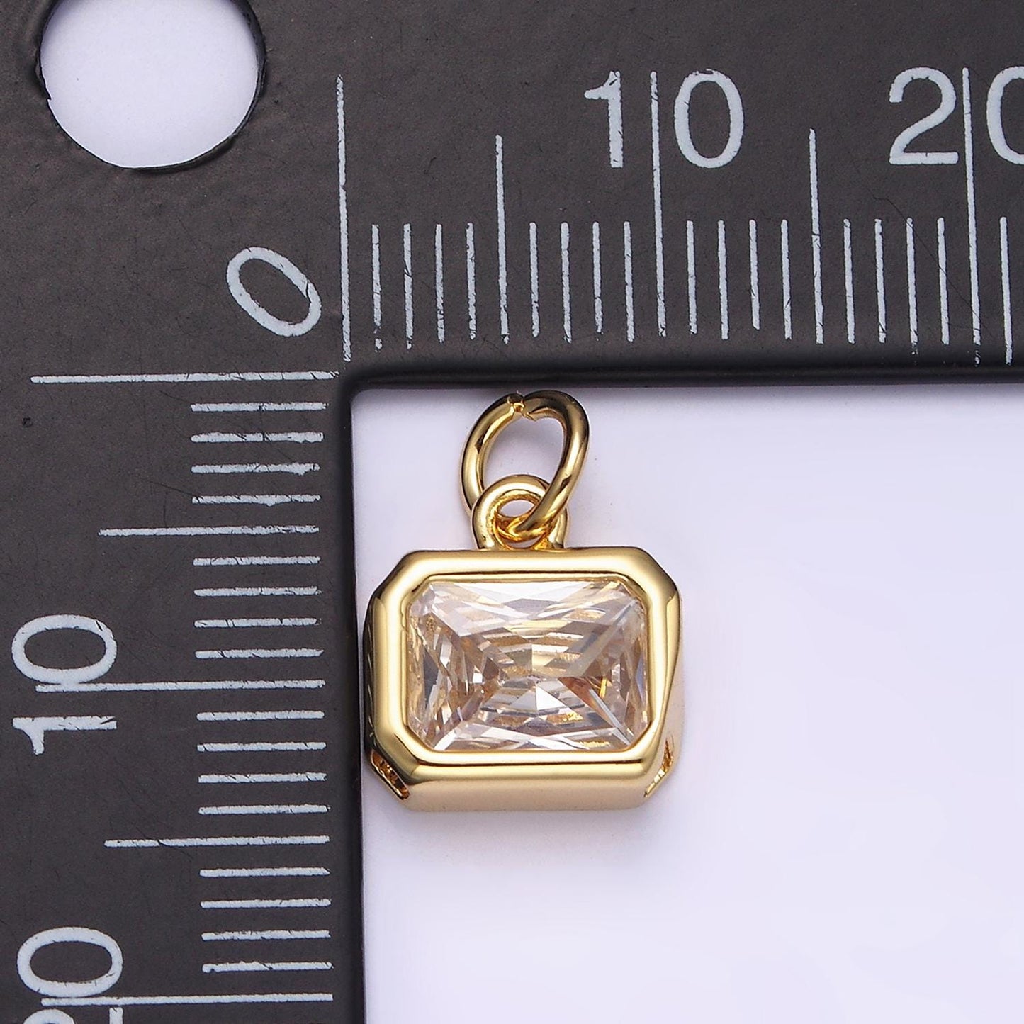 Personalized Birthstone Baguette CZ in 14K Gold Filled -Gold & Silver | N1600 - N1623