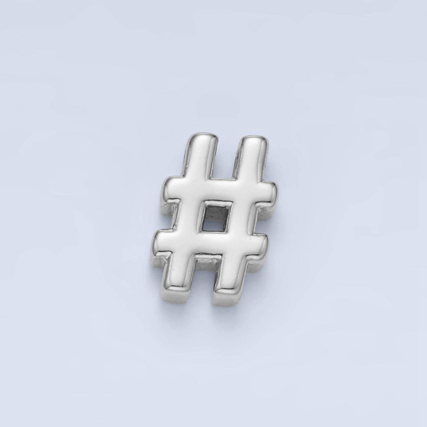 Hashtag Symbol "#" 24K Gold Filled Mini Bead Spacer | B-909