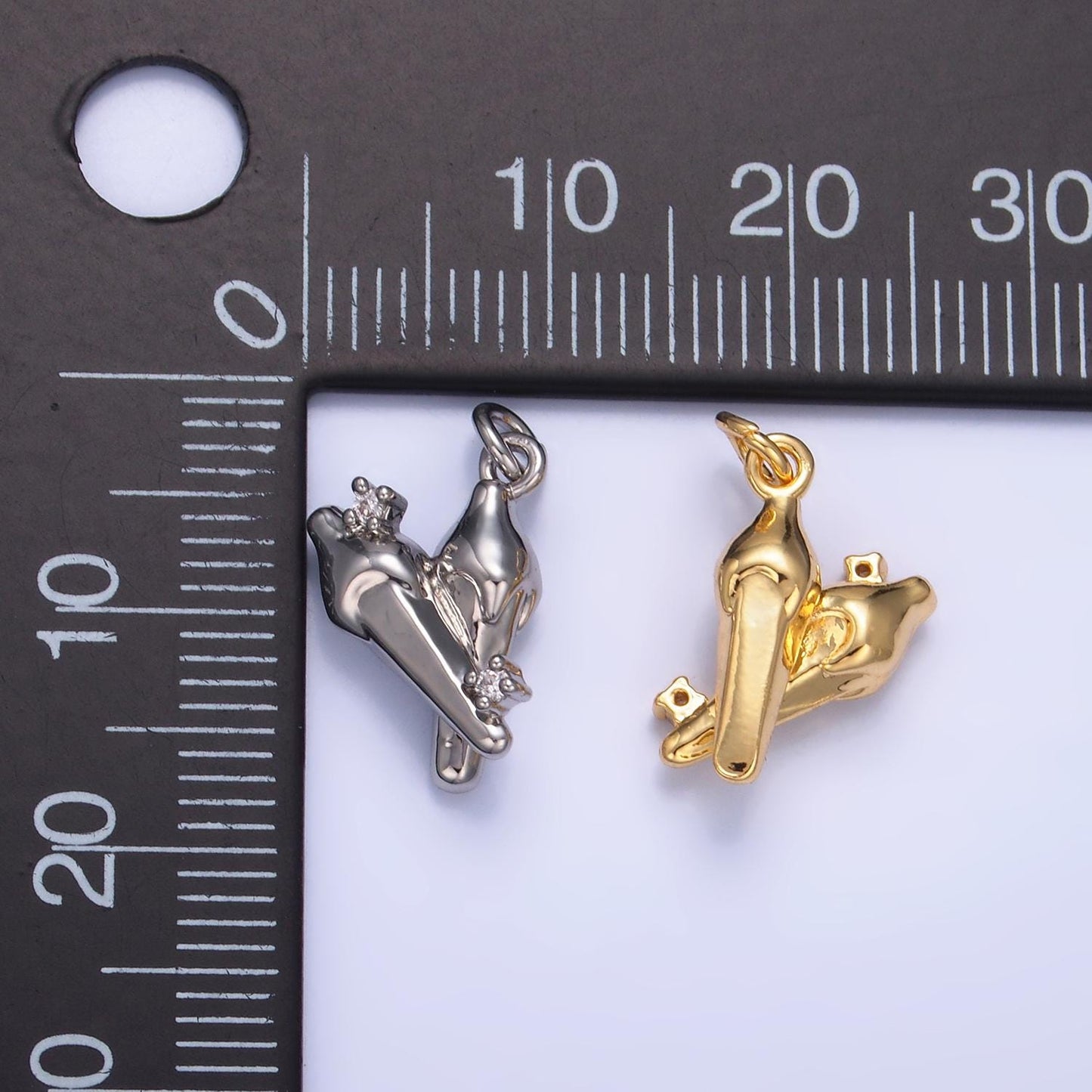 24k gold filled 15mm chili fruit puffed add-on charm | W795