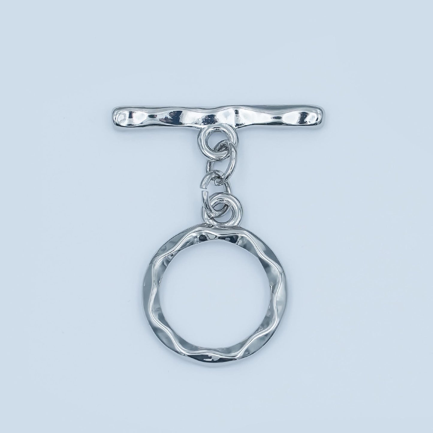 Gold filled hammered style toggle clasp supply | z-845