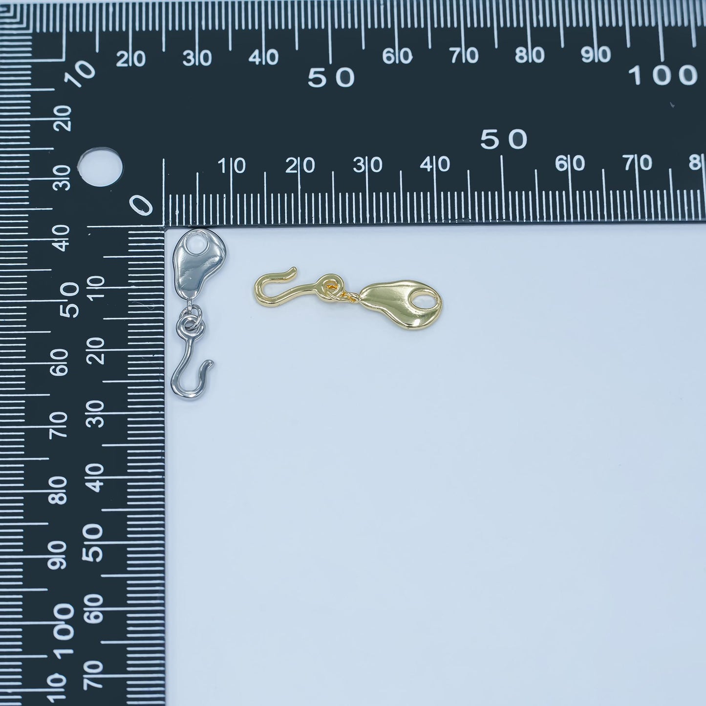 24k gold filled mini molten vine hook closure findings supply | Z-1098
