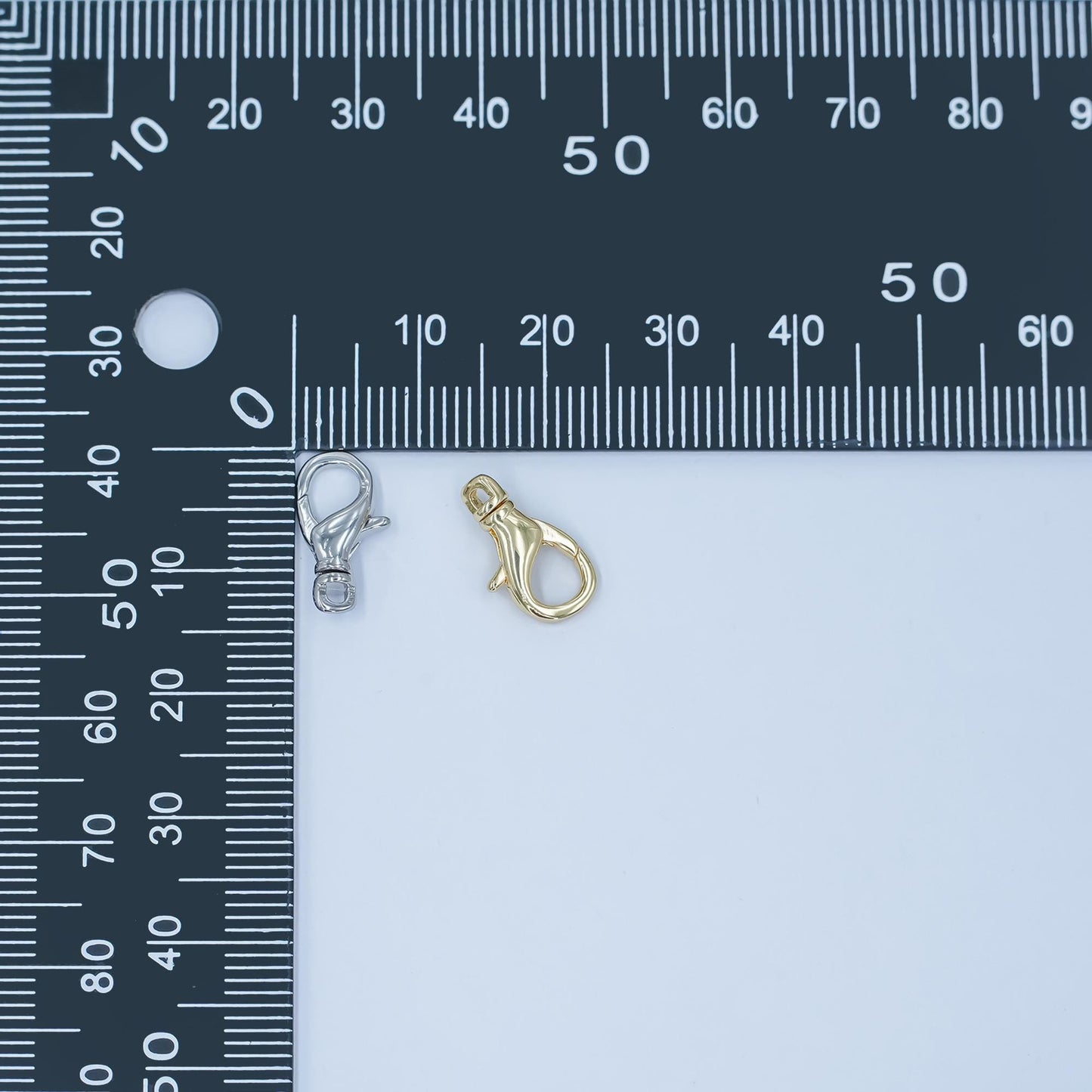 Mini 24k gold filled Swivel lobster clasps for bracelet Anklet jewelry supply in gold silver Z-1137