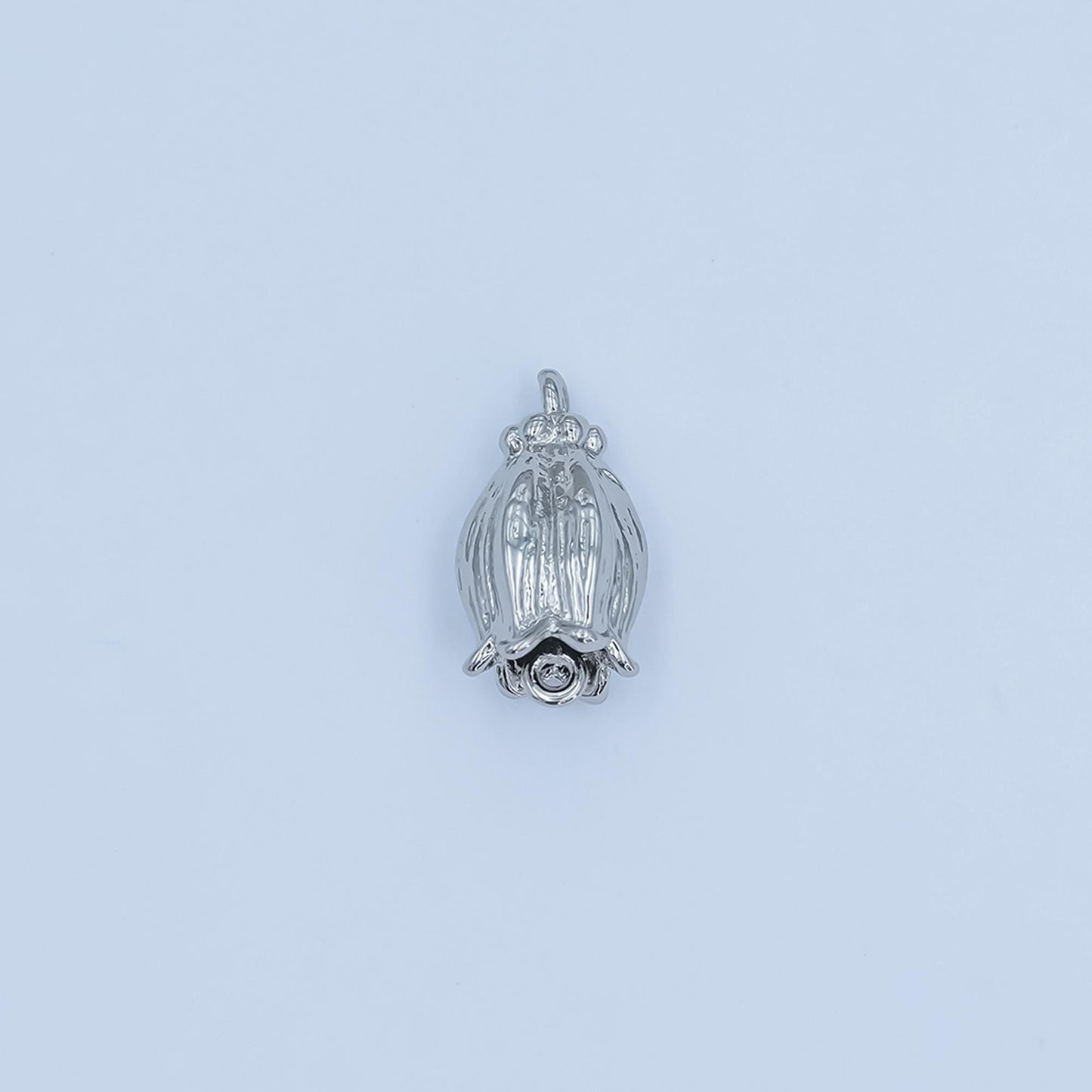 Tiny Gold Flower Bud Charm Connector for Bracelet Necklace Flower Rose Jewelry Finding | Y-012