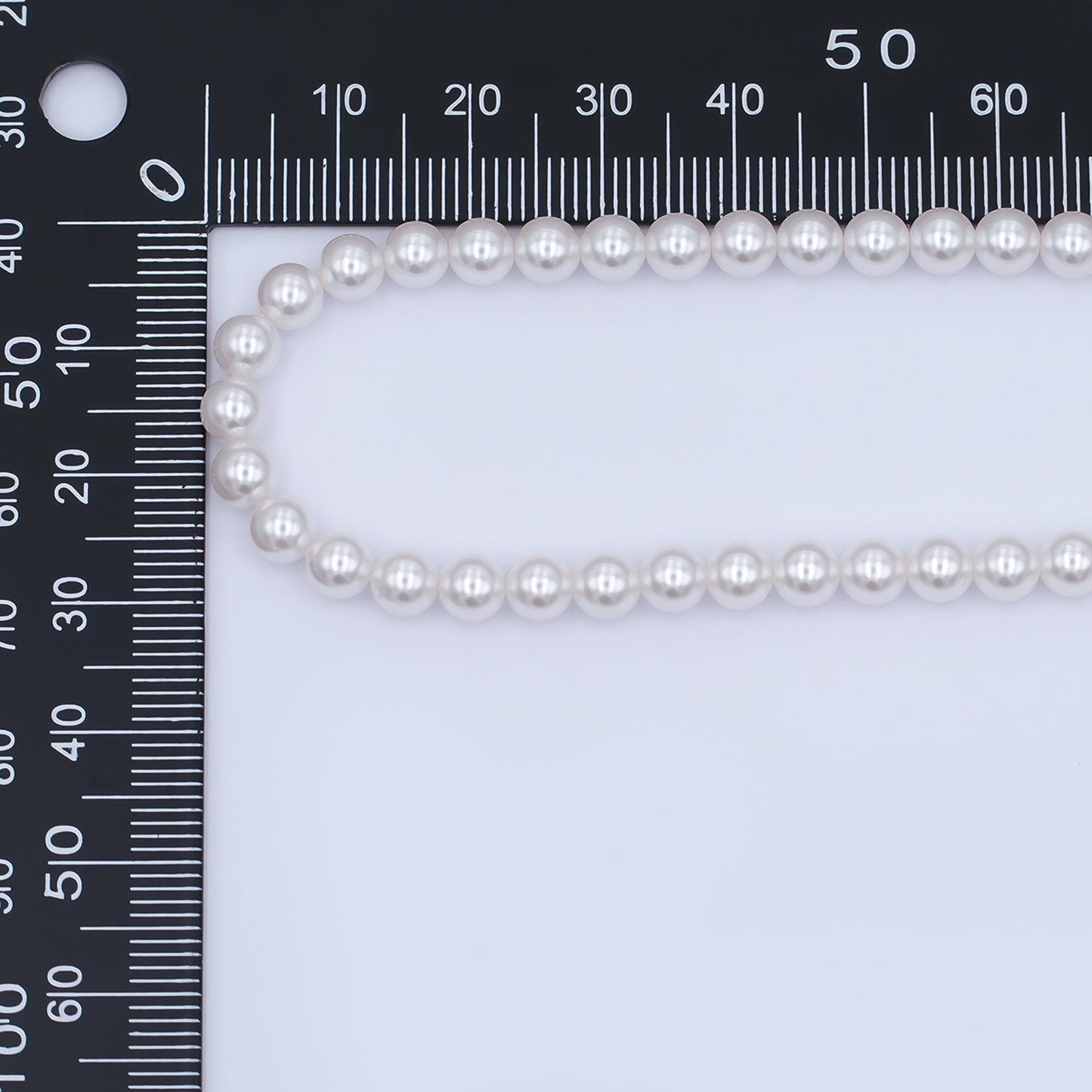 5mm Round Shell Pearl Bead Strand High Luster Synthetic Pearls for Jewelry Making, Necklace & Bracelet Craft Supplies Colorful Beads WA2988