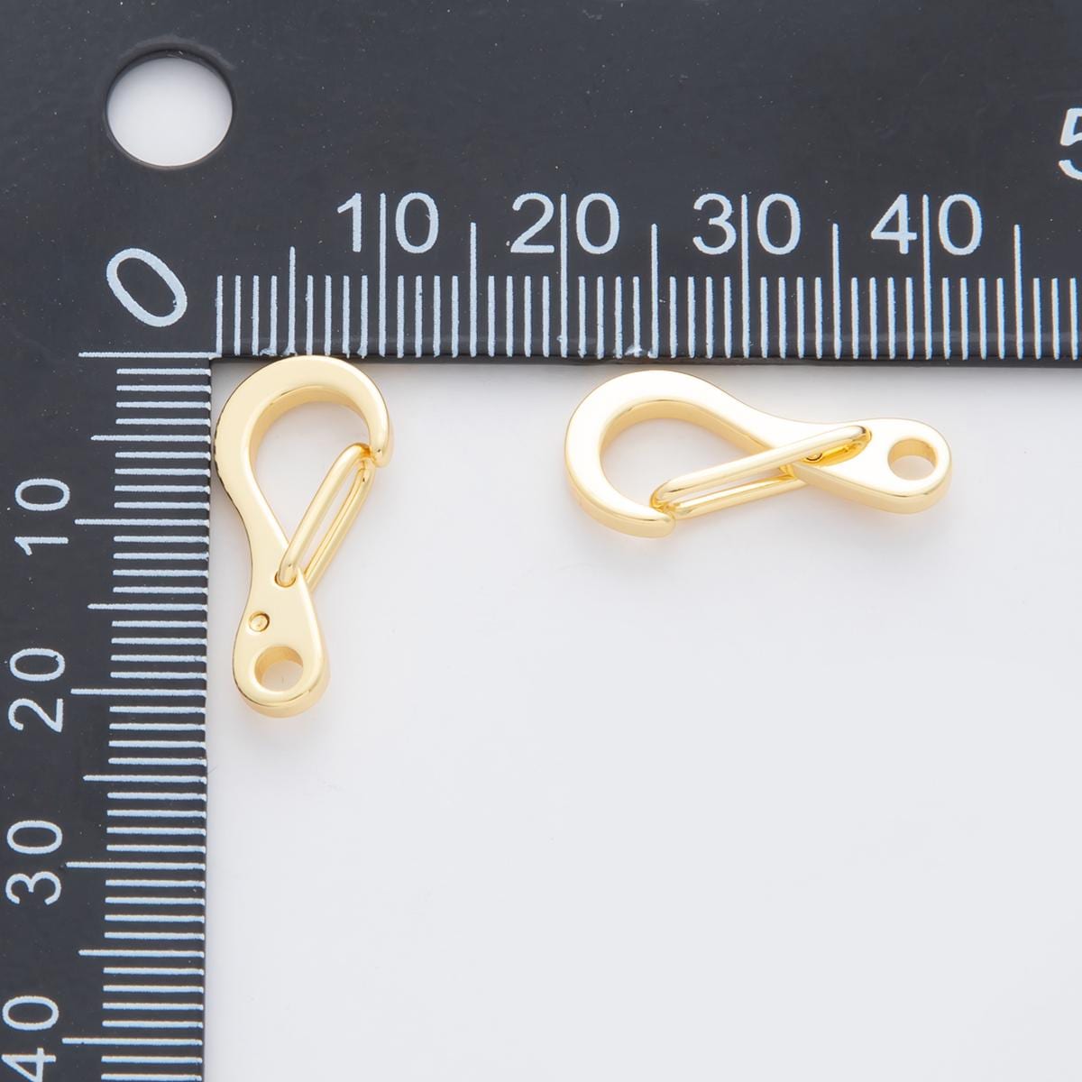 18K Gold Filled 21mm Curved Snap Lock Buckle Finding | Z1166