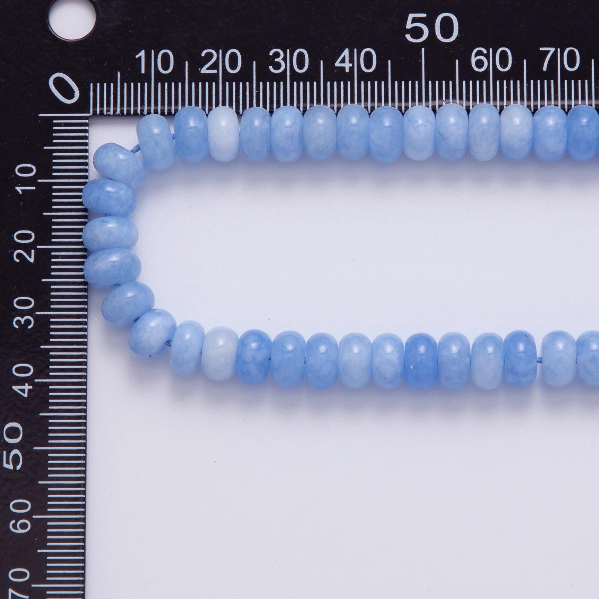 8mm Blue Kyanite Natural Gemstone Bead Strand | WA-036