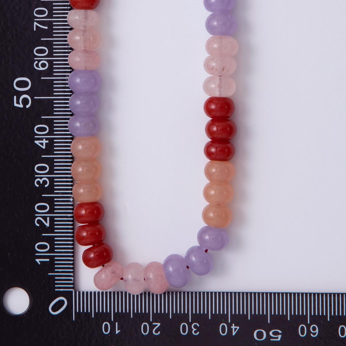 8mm Gradient Red-Pink-Purple Natural Gemstone Bead Strand Finding | WA-943