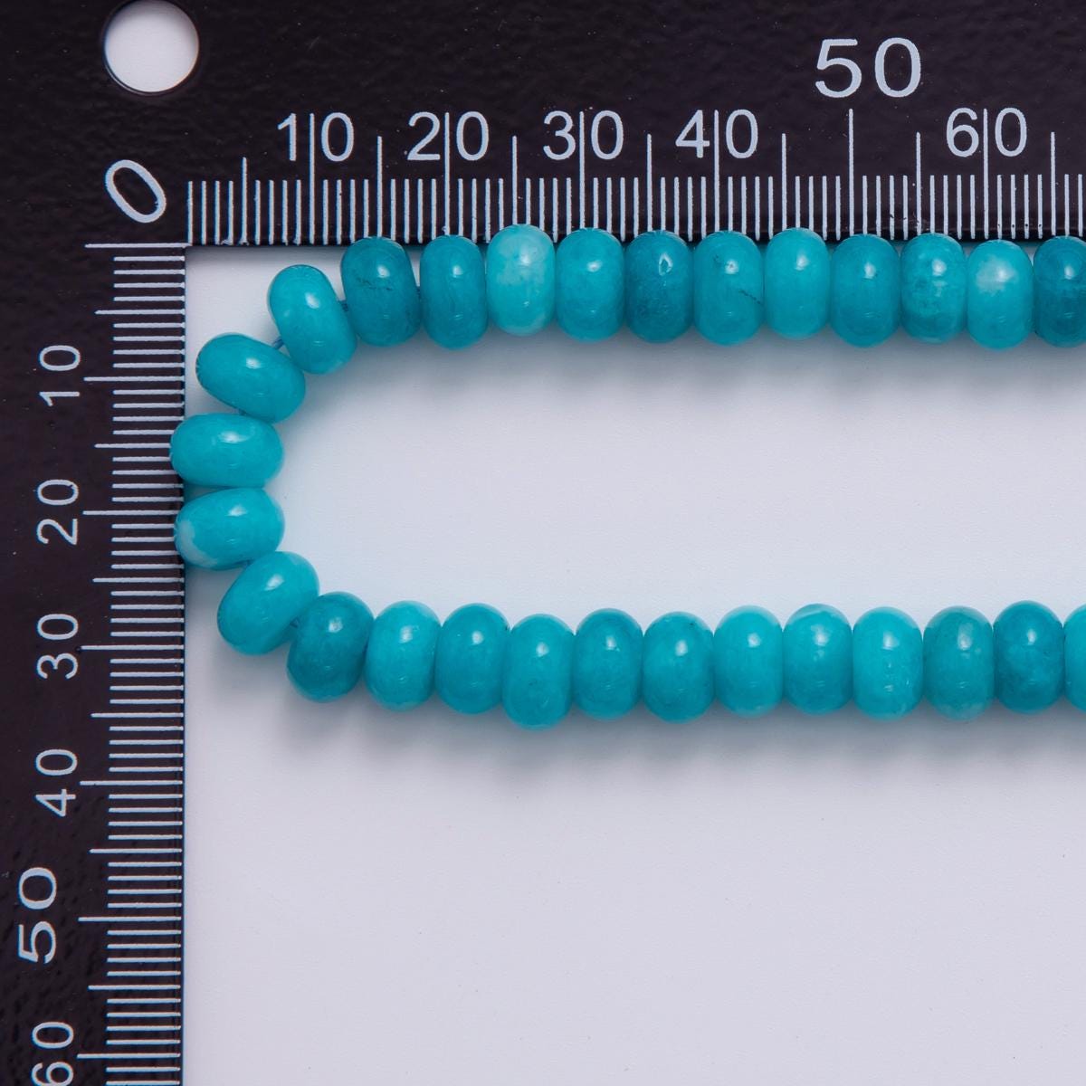 8mm Blue Apatite Natural Gemstone Bead Strand Finding | WA-466