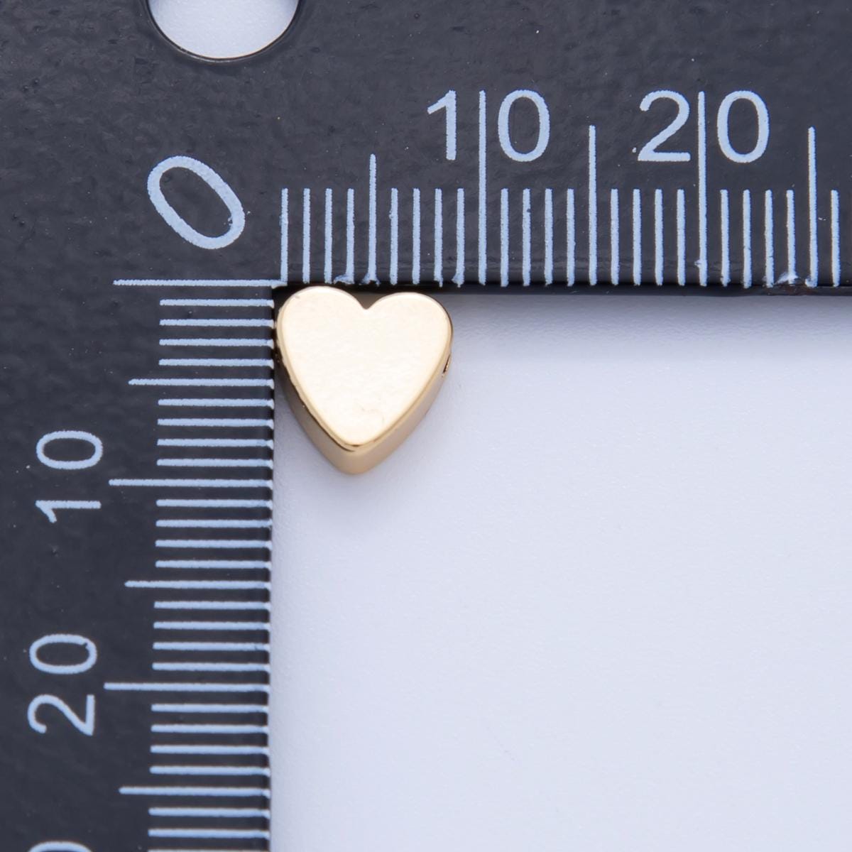 8mm gold heart bead spacer mini love gold filled bracelet jewelry making beads b-115