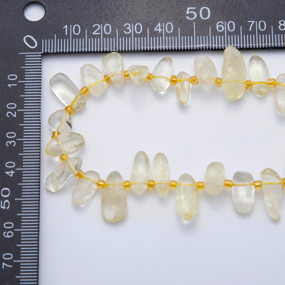 Natural Freeform Gemstone Chip Nugget Lemon Quartz Bead Strands Loose Bead WA-1763