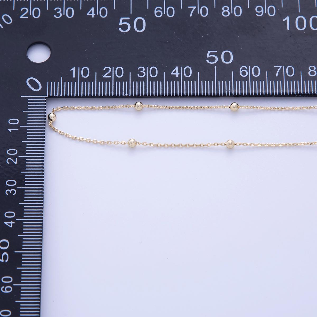16K Gold Filled 2.5mm Minimalist Cable Satellite Unfinished Chain by Yard | Roll-1576