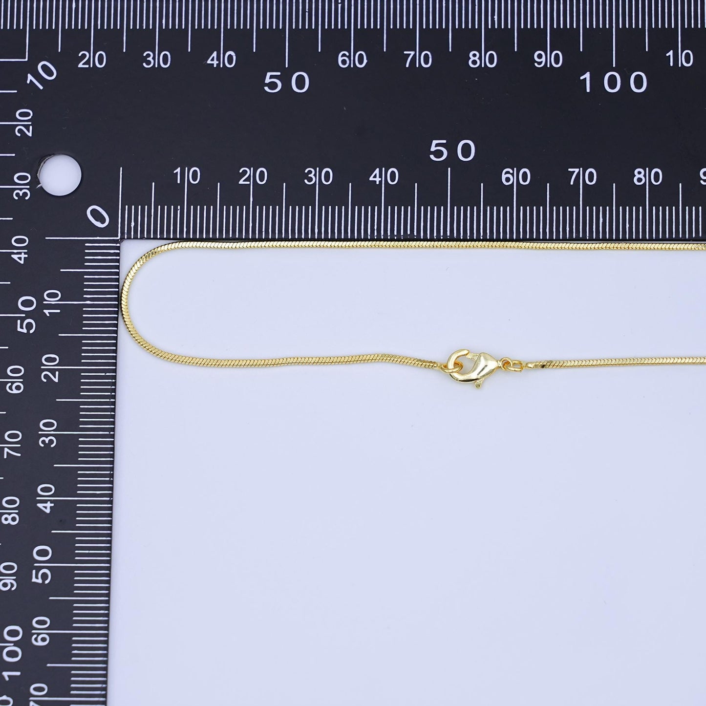 24K Gold Filled 1.2mm Snake Cocoon 18 Inch Chain Necklace | WA-3232