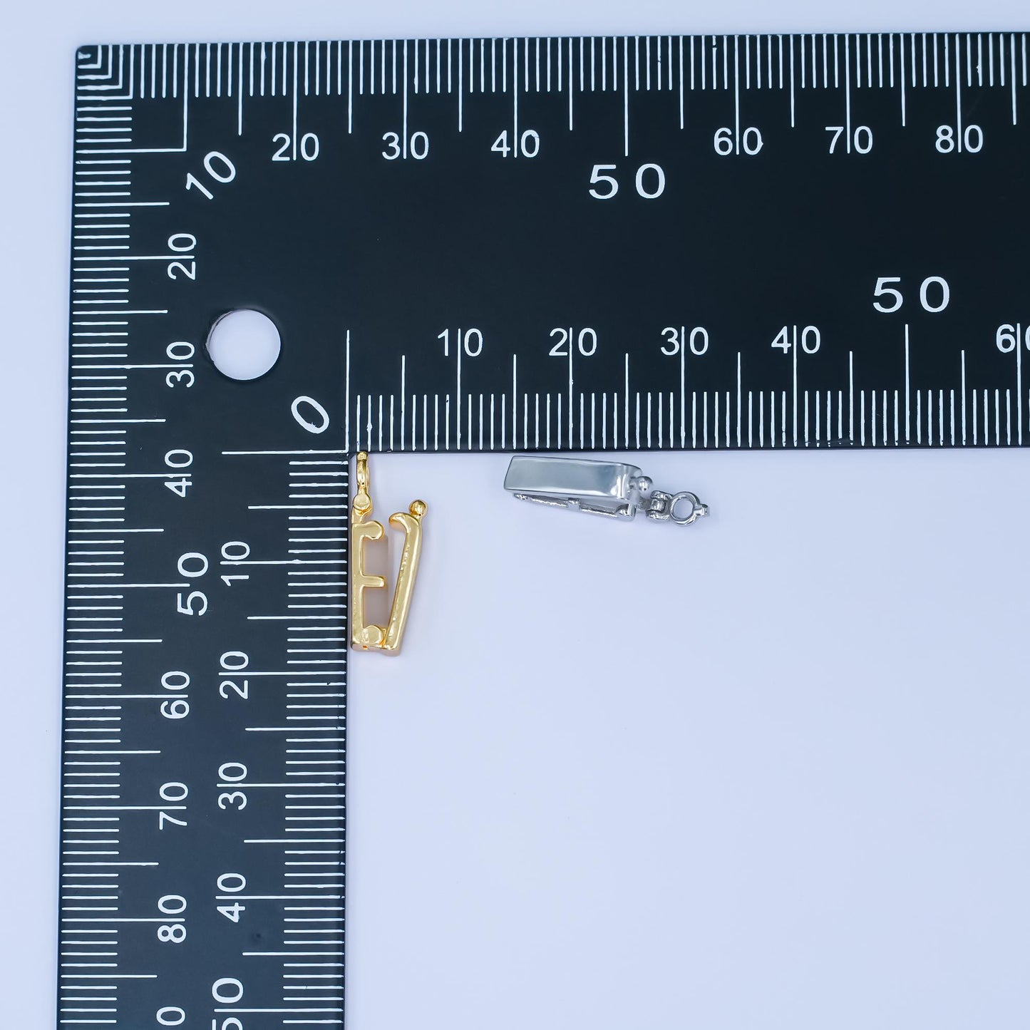 24K Gold Filled Minimalist Snap Rectangular Bail Finding in Gold & Silver | Z1086