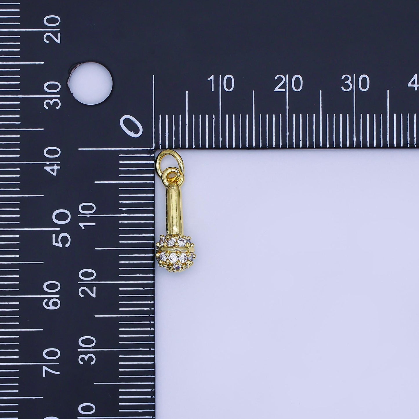 24K Gold Filled Microphone Pendant Dainty Silver Mic Karaoke Singer MC Charm Bracelet Necklace for DIY Jewelry Making Supply AJ-317