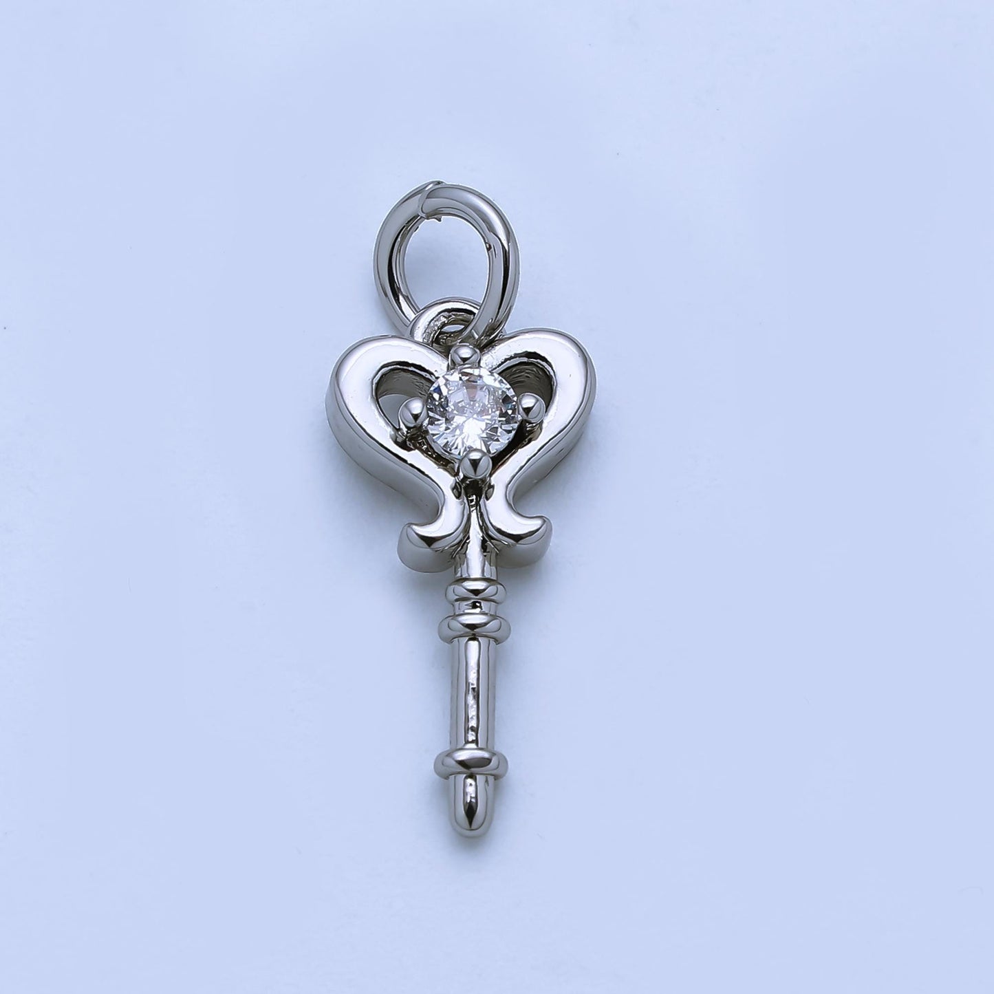 24k gold filled Mini Fairy Wand Charms with CZ Stone AJ-377