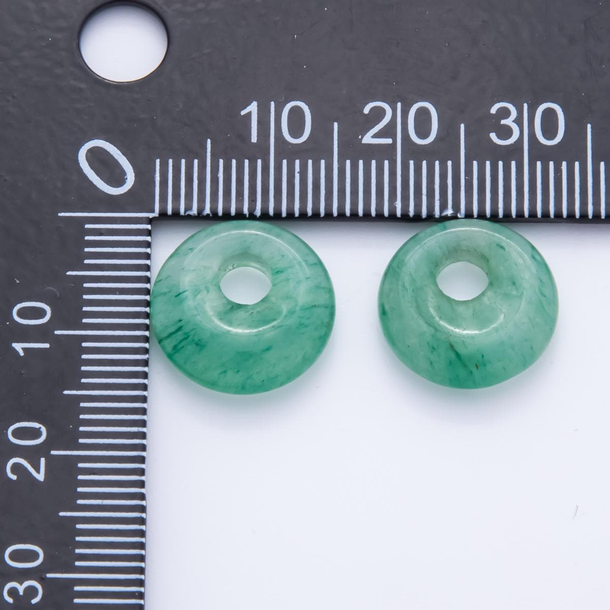 large Hole Natural gemstone Beads 14.5x14.5M Natural Gemstone Donut Beads Rondelle Stone Beads Charm z-1222