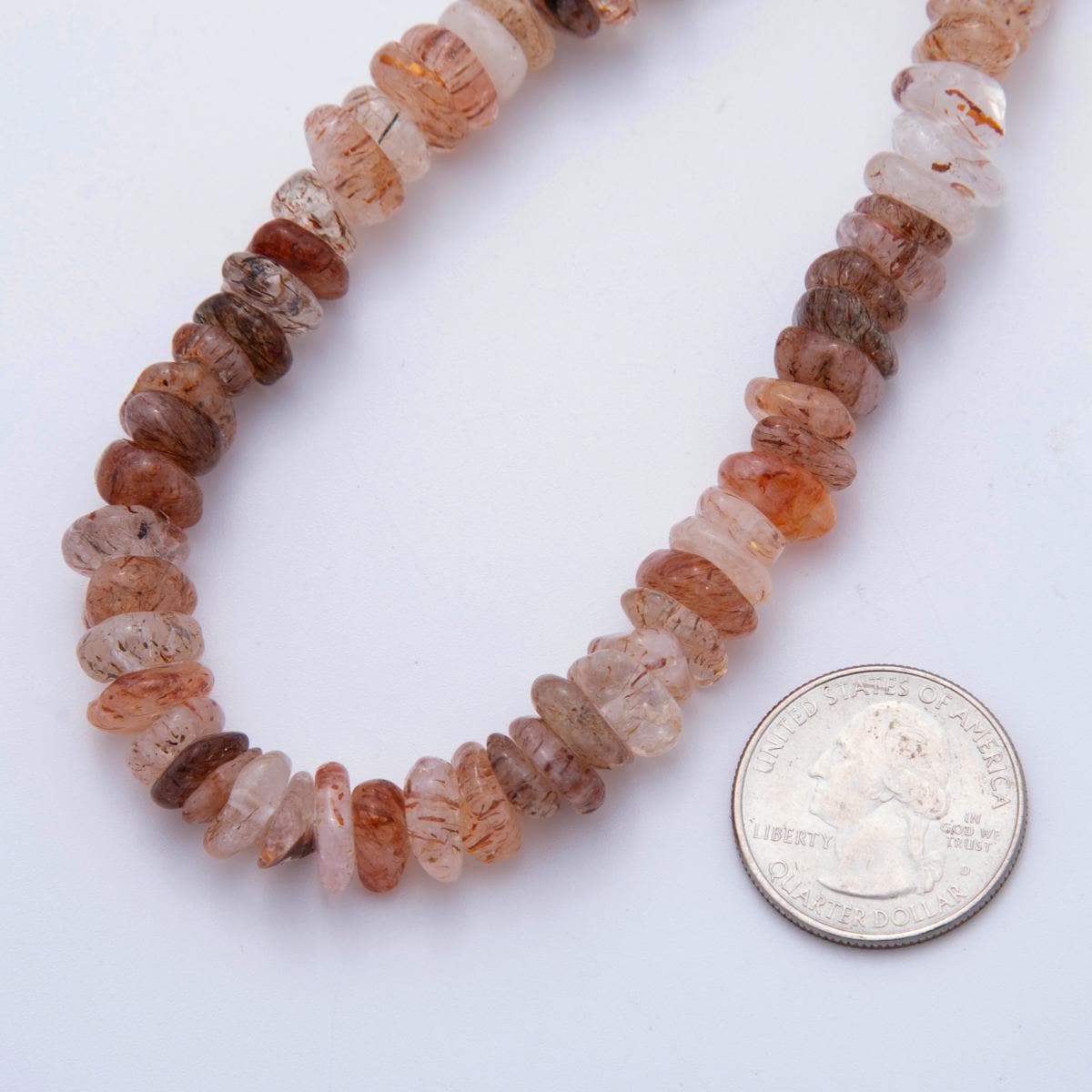 Natural Gemstone Smooth Freeform Rondelle Beads Quartz Beads Jewelry Making Bracelet Necklace WA-2249