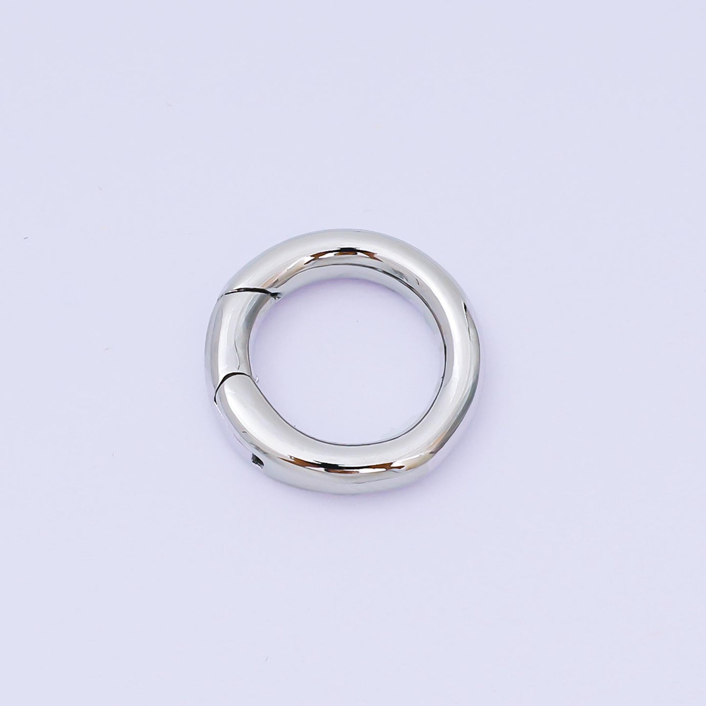 24k gold filled 14mm push round spring gate ring findings supply | Z-01294