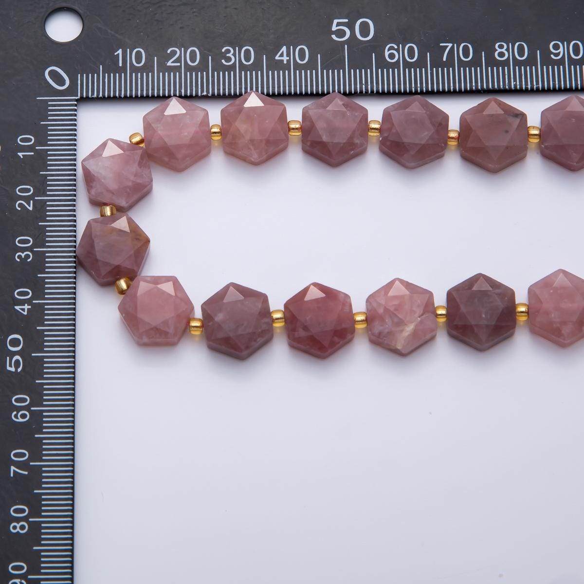 Purple Brown Aventurine Faceted Beads 12 x 14 mm Gemstone by Strand Finding Hexagon Wholesale Beads for Necklace Bracelet Supply | WA-3615
